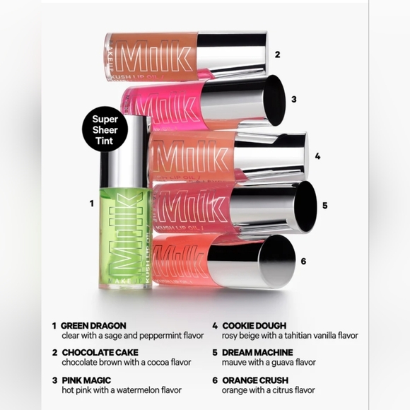 Milk Makeup Kush Sheer Hydrating Lip Oil | Chocolate Cake | Brand New in Box - Picture 5 of 12